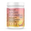 Fit & Lean Amino Hydration Plus Energy, Pre Workout Powder, 6g Veganske Essemtial Aminokisline, EAA, BCAA, Glutamin, Elektroliti in naravni kofein, Roza limonada, 30 Serve