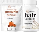 Mikro sestavine Olje bučnega semena z žago Palmetto 3.000mg Softgels & Hair Vitamini kompleksne kapsule 
