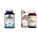 Vrt življenja Omega-3 ribje olje 1,290mg EPA+DHA+DPA 180 softgels & enkrat dnevno Organic Cela hrana Multivitamin za ženske 60 tablet