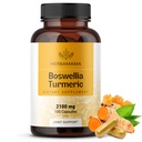 Herbamama Turmeric in Boswellia Extract kapsule - 2100mg Boswellia Serrata & Kurmerski kompleks s črnim izvlečkom paprike - Vegan, ne-GMO, 95% Curcuminoidi Antioksidant dodatek, 100 Caps