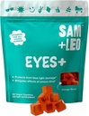 SAM+LEO EYES+ Otroci Gummy Vitamini - vse naravne, veganske oči Vitamini za otroke in najstnike - Vitamin A, cink, lutein in zeaxathin Gumies - Orange Flavor - 60/ct