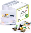 Tablete vrečke 6 mil -Pack of 125- BPA Free 3x2,75 palcev večkratne vrečke tabletke za medicino s pisati na etiketi jasno majhne vrečke za tablete, nakit in potovalne tablete organizator (Pack of 125)