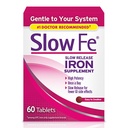 Slow Fe 45mg železno dopolnilo za pomanjkanje železa, počasno sproščanje, visoka moč, enostavno pogoltniti tablete - 60 Count