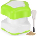 Johnbee tablete Crusher, tablete Grinder Fine Powder Extreme Fine. Skladiščni oddelek. Tablete Crushers za starejše, družine in hišne živali. Silikonske robove. Grind več tablet naenkrat - čiščenje čopič (zelena)
