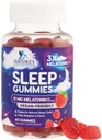 Spanje Gumiji za odrasle Dodatna moč - 12 mg Melatonin Sleep Gummy dodatek, Melatonin Gummy za občasno podporo spanja dodatek, Vegan, Non-GMO, Gluten Free, Gomitas para Dormir, 60 Gumies