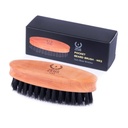 ZEUS Žepna brazda in Mustache Brush za moške, Potovalna velikost Grooming orodje z mehko boar las Bristles za brad Styling & Detangling (Made v Nemčiji) N92