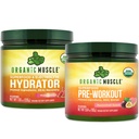 Organski mišični paket - predworkout prašek za energijo (Passionfain Guava) + Replenisher za hidracijo (Watermelon) - USDA Certified Organic