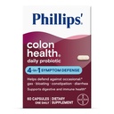 Phillipsove dnevne probiotične kapsule, 4-v-1 Simptomska obramba za obrambo pred občasnim plinom, napenjanjem, zaprtjem in drisko, Daily Supplement, 60 Count