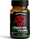 Večno mlada dolgoživost dodatek za imuniteto, proti sivi lasje, Telomere Podaljšanje in srečen Mood w/Ginseng, Astragalus, Lions Mane, Reishi goba, Codonopsis 