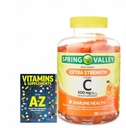 Spring Valley Extra Jakost Vitamin C, 500 mg Vegetarian Gummies, 120 Count + Better Guide Vitamini Dodatki Knjiga Ni mogoče prodati ločeno
