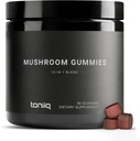 Gumiji iz gob - Ultra visoka moč 10:1 Ekstrakt z levjo grivo, Chaga & Reishi - Močna 10-Mushroom mešanica - Tested - 90 Gummies