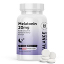 Balancebreens Melatonin 20mg Fast Dissolve Tablete - Visoka moč, hitro delovanje, Naravna podpora za spanje – Pomoč za spanje za odrasle – Ne-Groggy, brez zdravil Formula – 120 uspavalne tablete