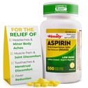 Aspirin s pravočasnim nizkim odmerkom 81 mg za odrasle - bolečina Reliever za manjše bolečine in reducirajočo zvišano telesno temperaturo - v primerjavi z aktivno sestavino pri Bayer - z nizko jakostjo enterični aspirin - 500 tablet