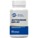 NSK-SD Nattokinase - Kardiovaskularna podpora - Visoka moč Nattokinase dodatek - Optimizira cirkulacijo, Non-GMO, Vegetarian, JHFA & JNKA Prepoznana - 60 Ct
