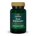 Swanson Pure Brainpower Brain Health Kognitivni spomin Fokus Podpora Brain-Derived Neurotrofic Factor (BDNF) Zeliščni dodatek (Ginkgo Biloba, Bacopa Monnieri) 60 Veggie kapsule (Veg Caps) Vegan