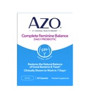 AZO popolno femininsko ravnovesje dnevno vaginalni probiotiki za ženske, klinično dokazano, da pomaga zaščititi vaginalno zdravje, pomaga ravnovesje pH in kvas, 30 Count