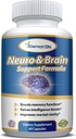 Neuro & Brain Care, Extra Strength Brain Supplement for Memory, Focus, & Clarity - povečuje funkcijo spomina, inteligenčne ravni & Focus, Premium Brain Health Supplement za moške in ženske, 60 kapsul