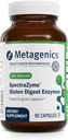 Metagenike SpectraZyme Gluten Prebavni encimi - Prebavni encimi - pomoč Prebavna pšenica, Ječmen & rži Zrna* - Gut Health Supplement* - Non-GMO, Gluten-free & vegetarian