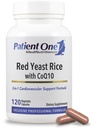 Patient One Red Yeast Rice with CoQ10 | Supplement to Support Heart Health and Healthy Lipid Metabolism* | 600 mg RYR and 50 mg CoQ10 | 120 Capsules