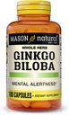 Mason Vitamini Ginkgo Biloba Kapsule, 180 Število