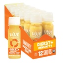 Živa organska digest + imuniteta dvojno-boost shot, hladno-presenčena Aloe Vera, Apple Cider, Probiotiki, 2g Fiber, Gluten Free, Vegan, 2 Fl Oz (Pack of 12)