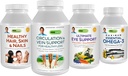 ANDREW LESSMAN 4 Izdelek Stranka favorites Bundle - 60 Štetje vsak cirkulacije in ven podporo, zdravo las, kože in nohtov, Ultimate Podpora oči, in maksimalna Essential Omega-3 (Orange)