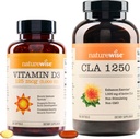 NatureWise Vitamin D3 5000iu (125 μg) 1 leto Oskrba CLA 1250 Izboljšava naravne vaje