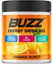 Jutro Buzz Energy Drink Powder - Energy Boost Drink Mix - Sugar-free Energija z antioksidanti - Jutranji kickstart in športna prehrana vzdržljivost Izdelek - 30 Serving, Orange Burst, 8 Ounces