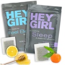 Hej, dekle spanje + občutek boljšega čajevca - spanje čaj w/Kamilica, Valerian Root & Lemon Balm v čajnih vrečkah + občutek boljšega zeliščnega čaja z Echinacea, Elderberry, Vitamin C