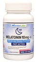 Čudežni laboratoriji Žvečljivi melatonin 10mg + B6 Hitra raztapljanje pomaga, da zaspite hitreje, ostati spal dlje 100 Število