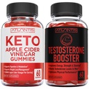 Atlantis Nutrition Keto Apple Cider Vinegar 60 Gummies + Testosteron Booster 2-Pack (120 Gummies)
