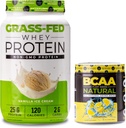 Nutrologija Grass Fed Whey Protein Powder, Podpira Lean Muscle Recovery & Performance, Vanilla Ice Cream Flavor (28 Servings) BCAA Natural, Limonada Flavor (30 Servings)