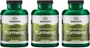 Swanson Full Spectrum Kurkuma (Curcumin) - Skupno zdravje, Prebava, Heart Health & Jetra Support - Curcuma Longa Formula Spodbujanje spomin podporo - (240 Kapsule) 3 Pack
