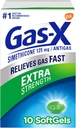 Gas-X Extra Strength Plin Relief Softgels s Simeticone 125 mg - 10 Število