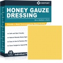 Manuka Honey Gauze Rana Oblačenje 2" x 2",10 Pack Manuka Medeni Rani Pads, Medicinske stopnje Honey Bandages za nego ran, Medeni obliž za hitrejše zdravljenje iz opeklin, Abrazioni, Rezi in Skalde