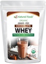 Organska čokolada Whey Protein Powder Concentrat - Grass Fed & Goved v ZDA - Brez GSO, brez glutena in nedenaturiranega - Brez sladkorja, sladkan s stevio - Brez hormonov ali antibiotikov - 1 lbs