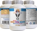 Vitamini za pse Oči - Psi Popolno zdravje Formula - Napredna podpora - Trezorski zobni gumiji Nega oči - Vitamin e za pse Koža - 60 tablet (1 steklenica)
