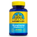 Življenje v naravi Krepitev vitamina D3 2000 i.e. (50 μg) - Vitamin D - zdravje kosti in imunosupresivna podpora dodatek - Easy-to-Swallow Softgels - 60-dnevno jamstvo, Laboratorij preverjen - 240 Servings, 240ct