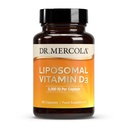 Dr. Mercola Liposomal Vitamin D3 - podpira zdravje srca, kosti in imunskega sistema - 5.000 i.e. na serviranje - brez GMO, brez soje in glutena - 90 kapsul (90 serviranja)