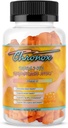 Kronox oranžna aroma Omega 3 ribje olje Gumiji za odrasle - okusna žvečljiva Omega 3 dodatek z ribje olje - tablete Alternativne in ne-GMO Gumiji za dnevno zdravje - (60 Count)