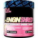 EVL Ultimate Pre Workout Powder - Termogenska podpora za izgorevanje maščob Preworkout Powder Drink for Last Energy Focus and Stamina - ENGN Shred Intense Creatine Free Preworkout Drink Mix - Roza limonada