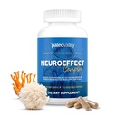 Paleovalley NeuroEffect - Nevro goba Coffee Nutritional Supplement for Focus, Memory, and Energy Support - 28-Day Supply - 8 Polni spekter gob in celotnih kavnih sadežev