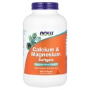 NOW Foods, Calcium & Magnezij + D - 240 softgels