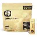 SALTT Elektroliti v prahu Aromatizirana pijača Mix - Karamelne Vibe - 30 Hidracijski paketi - Magnezij, Kalij, Natrij, Trace Minerals - Zero Sugar & Gluten Free - Potovalne bistvene