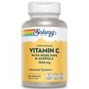 SOLARAY Vitamin C 1000mg - čas release Vitamin C Kapsule w/Rose HIPS in Acerola za podporo bioflavonoid - dvostopenjska, vsednevni imunske podpore - Vegan, 60 dan garancije, 100 Serving, 100 VegCaps