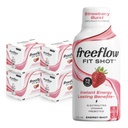 Prosti tok Fit Energy Shots, Jagoda Burst, Naravni kofein Boost z L-teanin, Ginseng, Vitamini, Prebiotiki, Elektroliti (24 Count, 2oz Shots)
