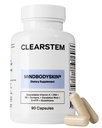 CLEARSTEM - MINDBODYSKIN Hormonal Acne Supplement (5-HTP) - Naravni DIM dodatek - Nega kože Vitamini - Hormonsko ravnovesje, antioksidanti - Gluten prost, Cruelty brezplačno - 30 Servinges, 90 kapsul