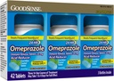 GoodSense Omeprazol Zapoznelo sproščanje Obložene tablete 20 mg, Cool Mint, Zdravljenja Pogosta zgaga, Acid Reducer, Zgaga Medicine, 42 Število