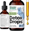 Večno Puppy Detox kapljice za pse - Dandelion Root & Dandelion Leaf Tinktura za podporo jeter in ledvic - Zeliščni Detox & antioksidant podpora dodatek za pse vseh pasem in velikosti - 2 fl oz