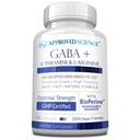Odobrena znanost GABA+ - Spodbujanje mirnega, izboljšanega spanja, Boost Mood - GABA, L-Theanin, L-Arginin, vitamin B6, BioPerin - visoka absorpcija - 60 kapsul - Vegan